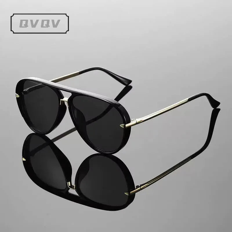 Vintage Metal Arrow Pilot Sunglasses