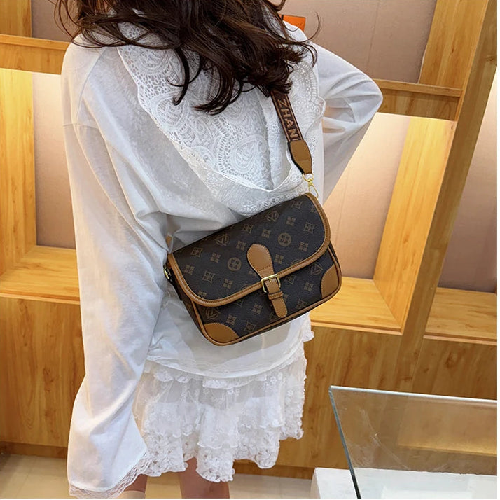 Classic Texture Crossbody Bag