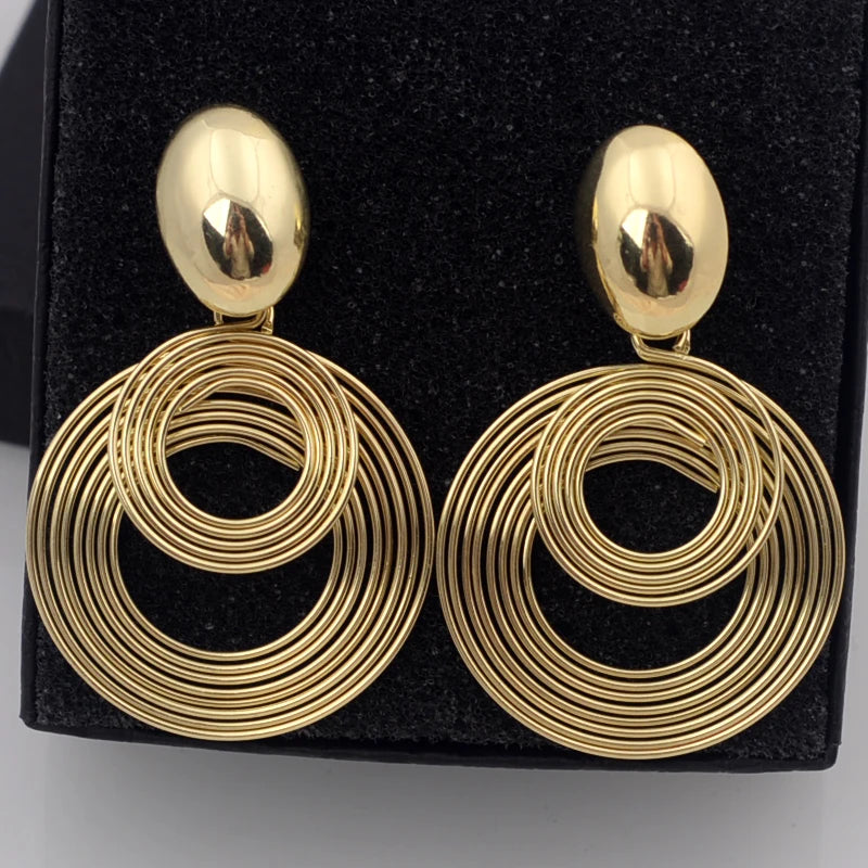 DANA Big Round Statement Earrings