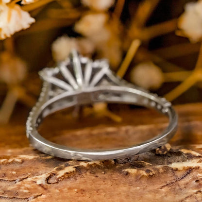 Huitan Fancy Snowflake Cubic Zirconia Rings