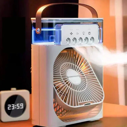 3 In 1 New Fan AIr Conditioner Household Small Air Cooler LED Night Light Portable