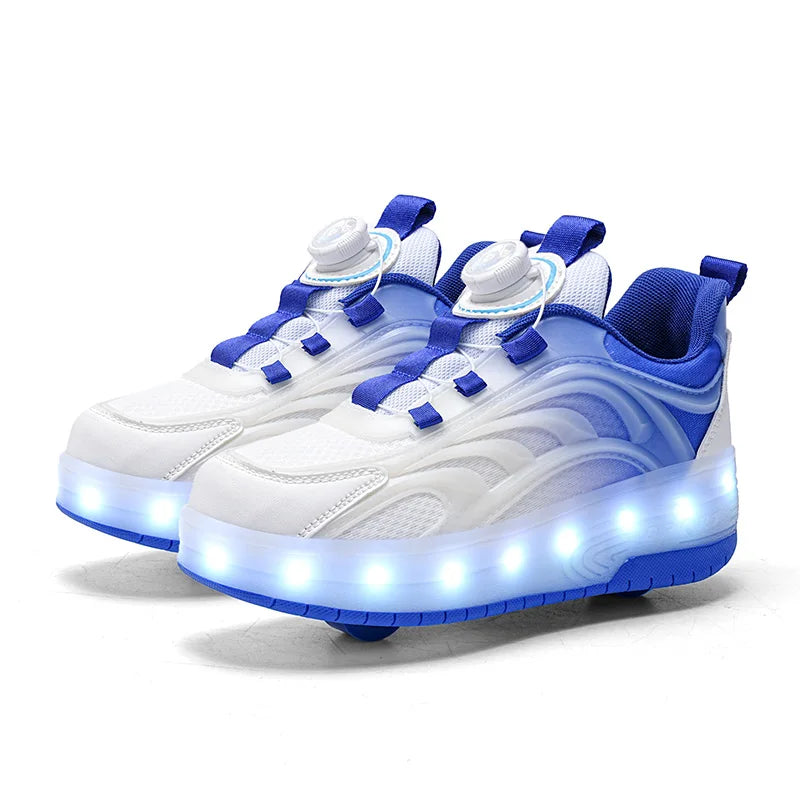 Led Light Roller Skate Skateboard Sneakers