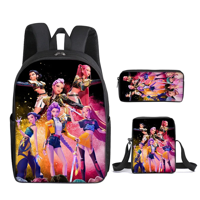 KPop Demon Hunters School Bags for Child Backpack