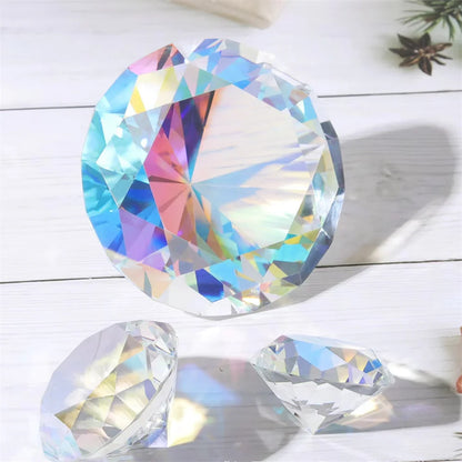 30-80mm AB Colorful K9 Crystal Diamond Rainbow Make
