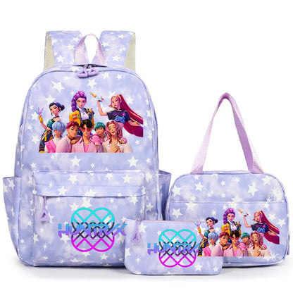 3Pcs/Set KPop Demon Hunter School Bags