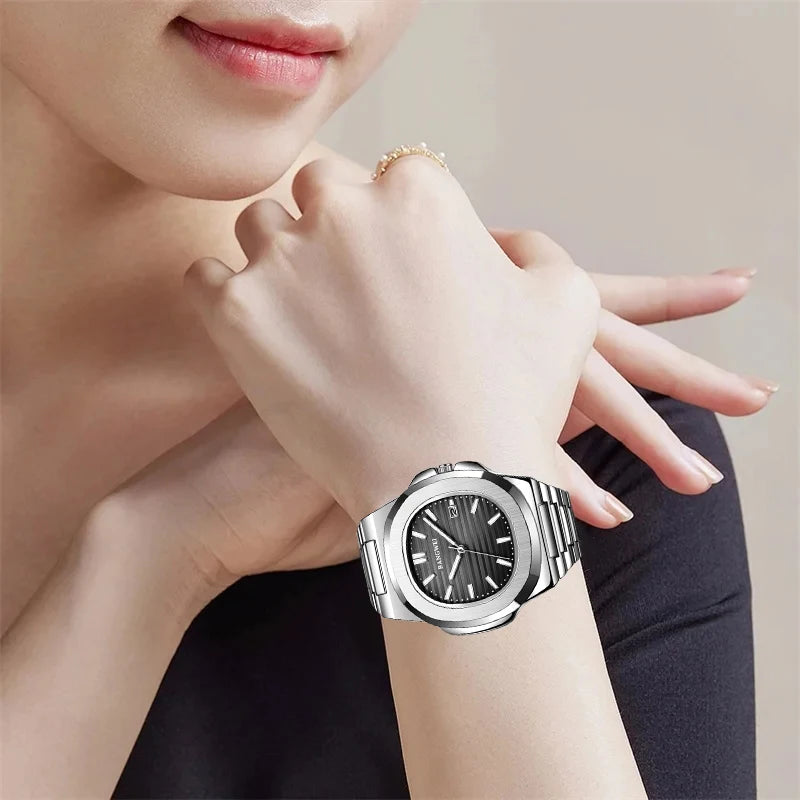 Square Luxury Bracelet Casual Waterproof Date Quartz Watches