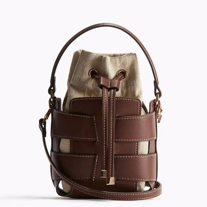 Crossbody Bucket Luxury Design Hollow Out Handbags