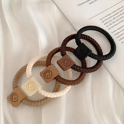 5/10pcs Simple Heart Ball  Scrunchie  Ties Ropes