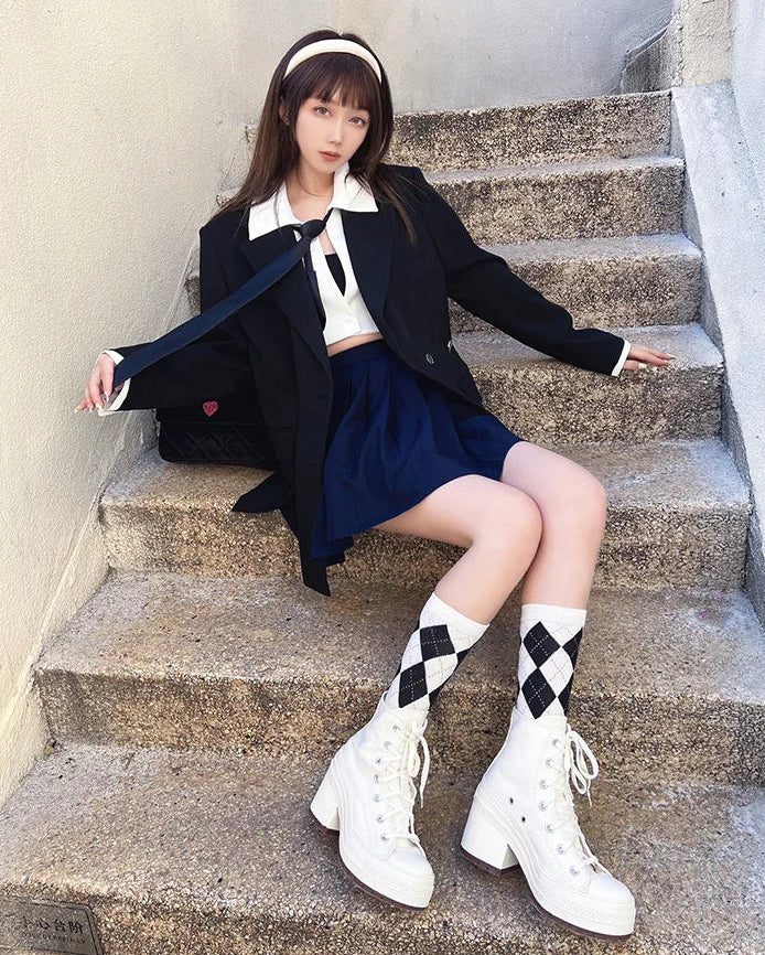 Canvas Lace Up Casual Sneakers