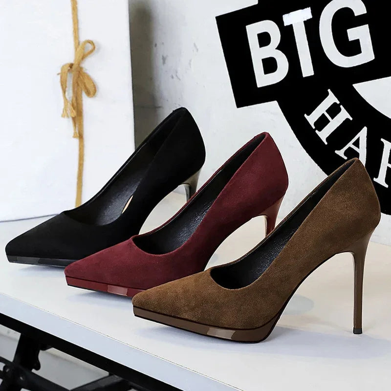 Thin Heels Elegant Wedding Shoes