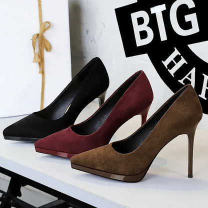 Thin Heels Elegant Wedding Shoes