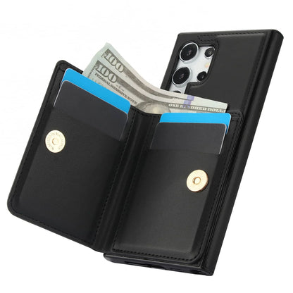 Wallet Case with Card Holder, 360° Rotation Ring