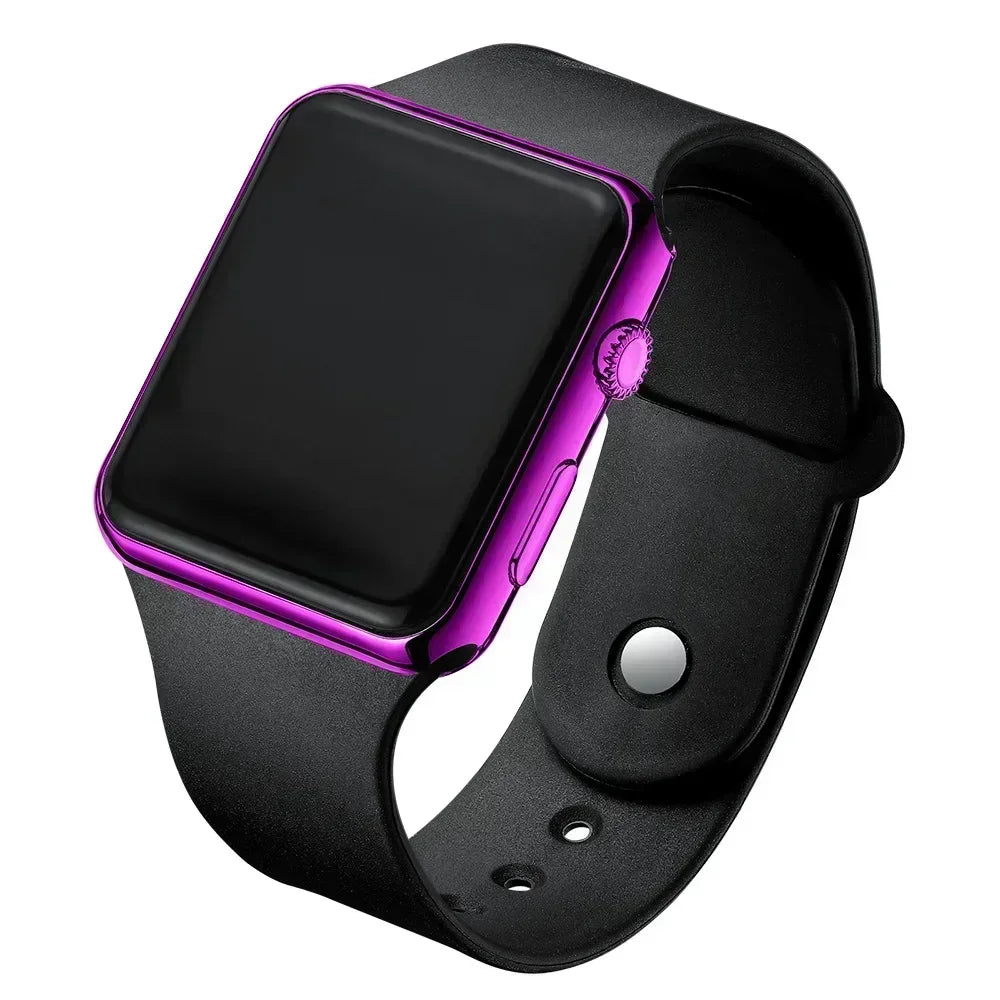 Digital Electronic Square LED Sport Wristwatch