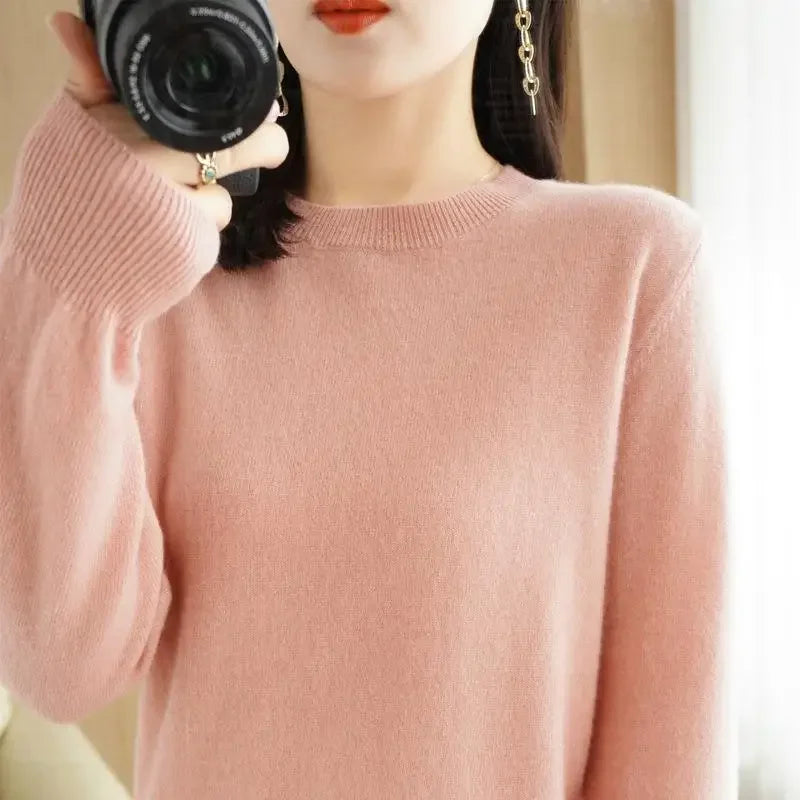 Thin Round Neck Pullover