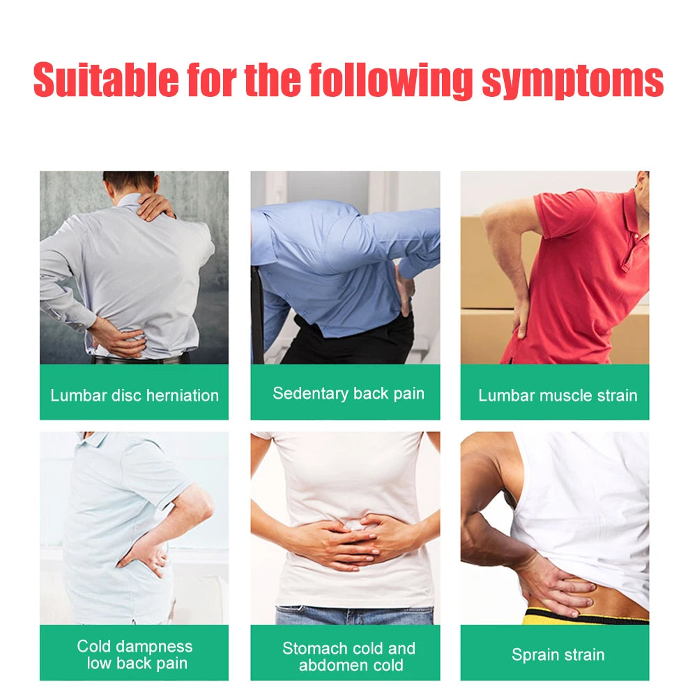 1PCS Adjustable Heating Lower Back Brace Support Belt