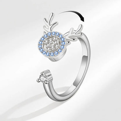 DANA 925 Silver Sunflower Diamond Zircon Ring
