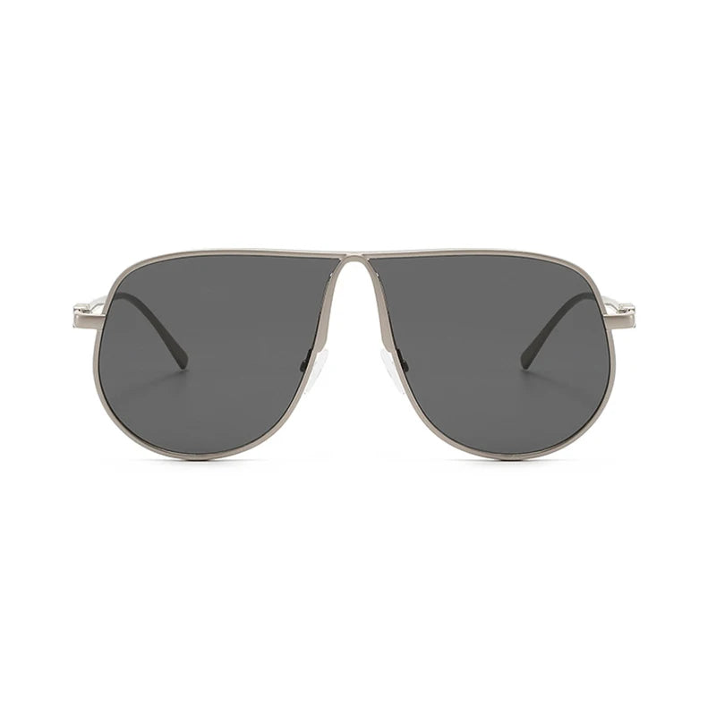Oversize Square Vintage Alloy Gradient Elegant Sunglasses