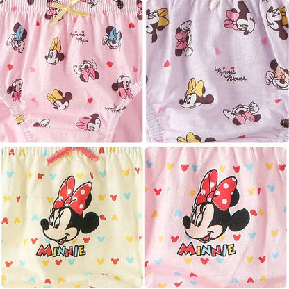 5 Packs/Box Mickey Cartoon Soft Cotton Underwear