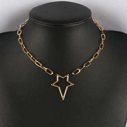 316L Stainless Steel Choker Heart Clavicle Chain Necklaces