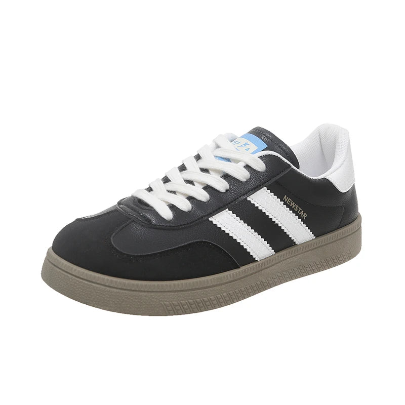 Casual Lace Up Flats Tennis  Walking Sneakers