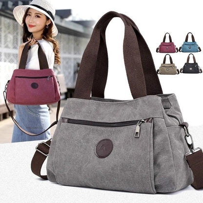 Canvas Handbags Shoulder Messenger Crossbody Tote Large Capacity Bags