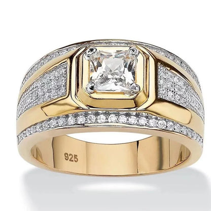 Milangirl Clear Cubic Zircon Luxurious Round Ring