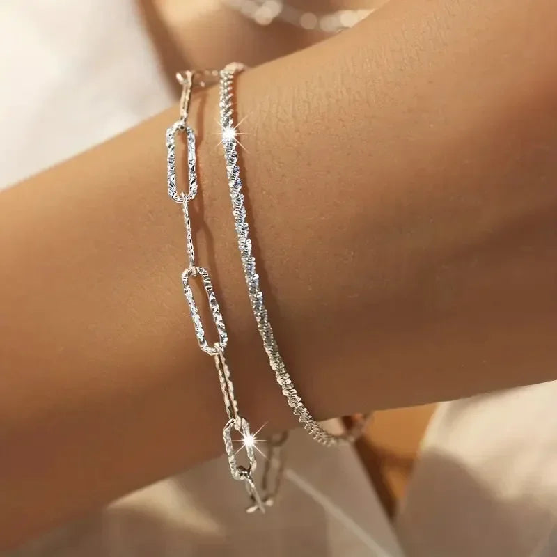 DANA Sparkling 925 Sterling Silver Bracelets