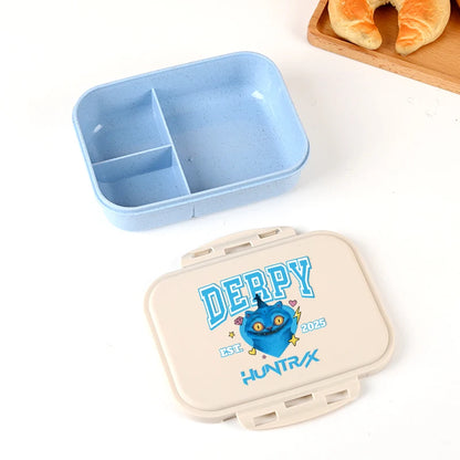 KPOP Demon Hunters Lunch Box Cute Mira Zoey Jinu Portable Plastic Bento Box