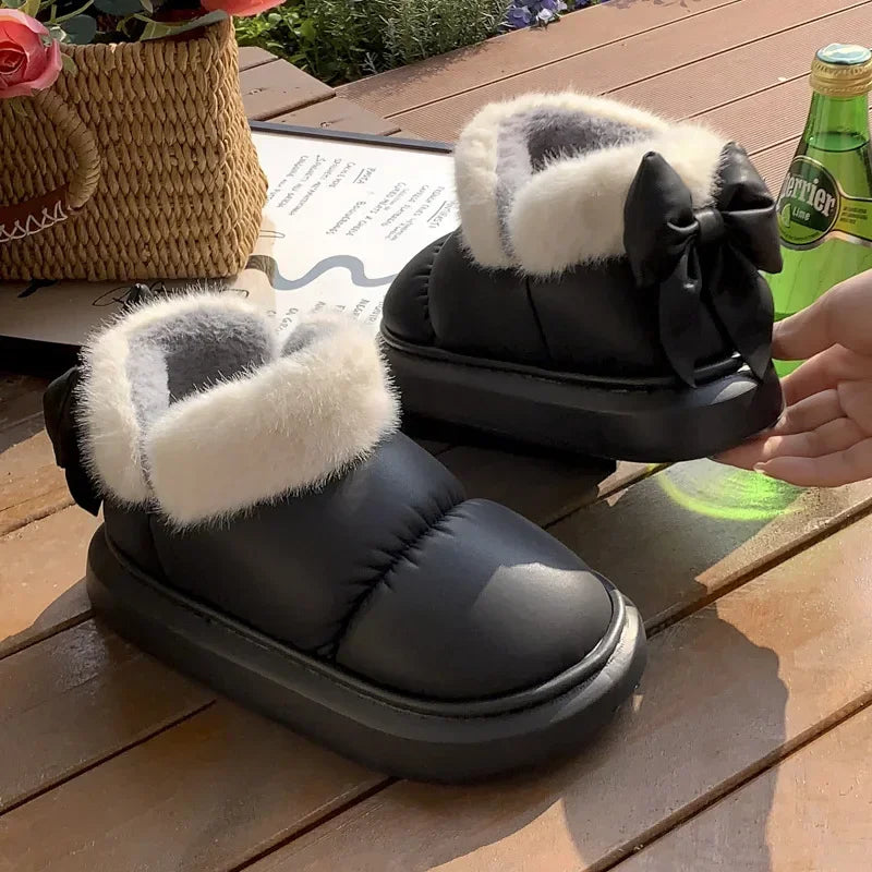 Cute Warm Ankle Waterproof Snow Boots