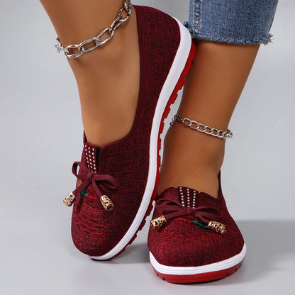Mesh flat casual sneakers shoes