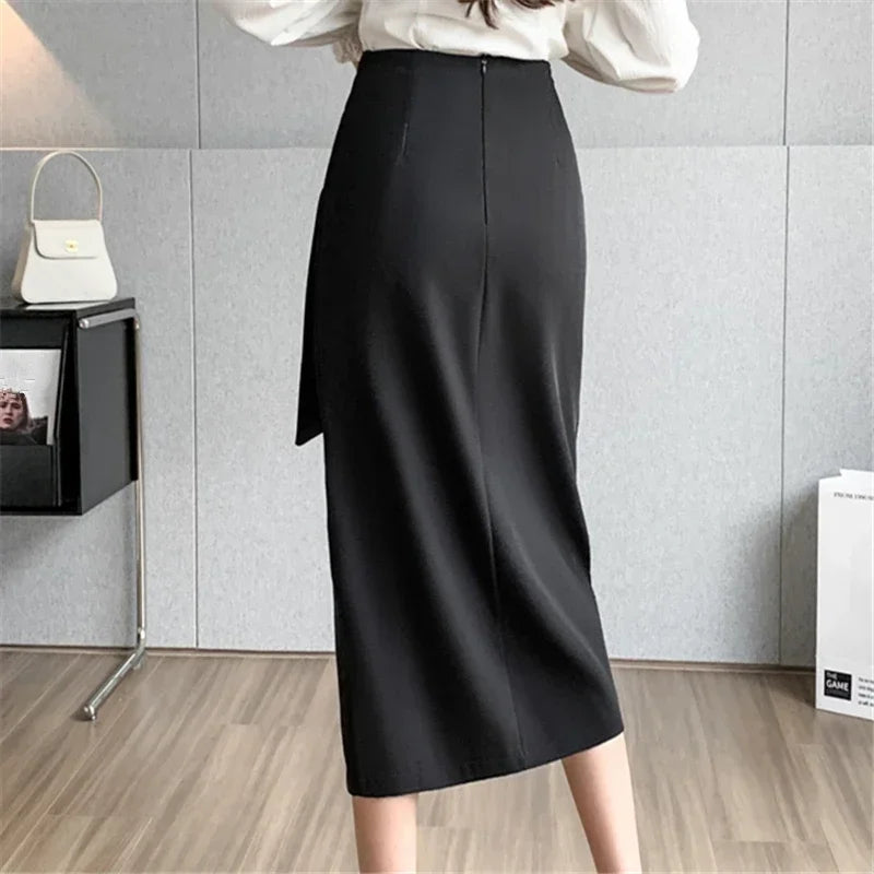 High Waist Mid Length Pencil Skirts
