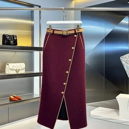 Long High Waist Soft Loose Joker Skirt