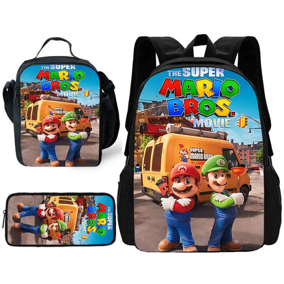 Anime Game Crazy M-M-Marios Backpack School Bags