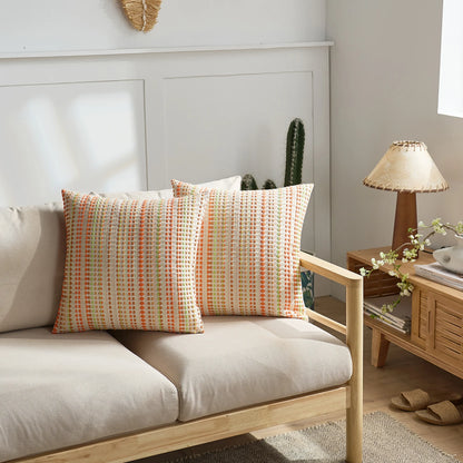 Modern Nordic style yarn-dyed polka dot pillow case