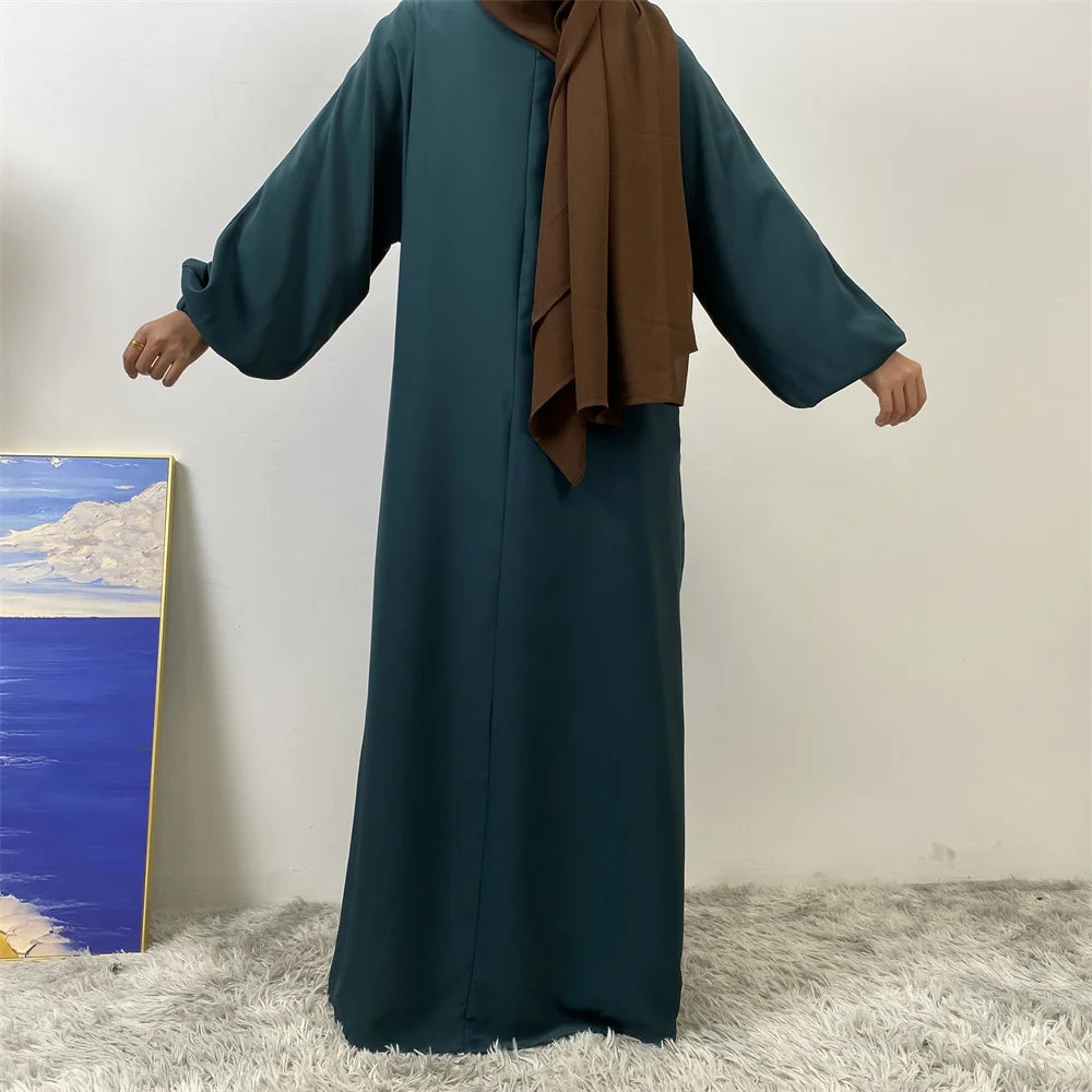عباية بسحاب أمامي للمسلمات
