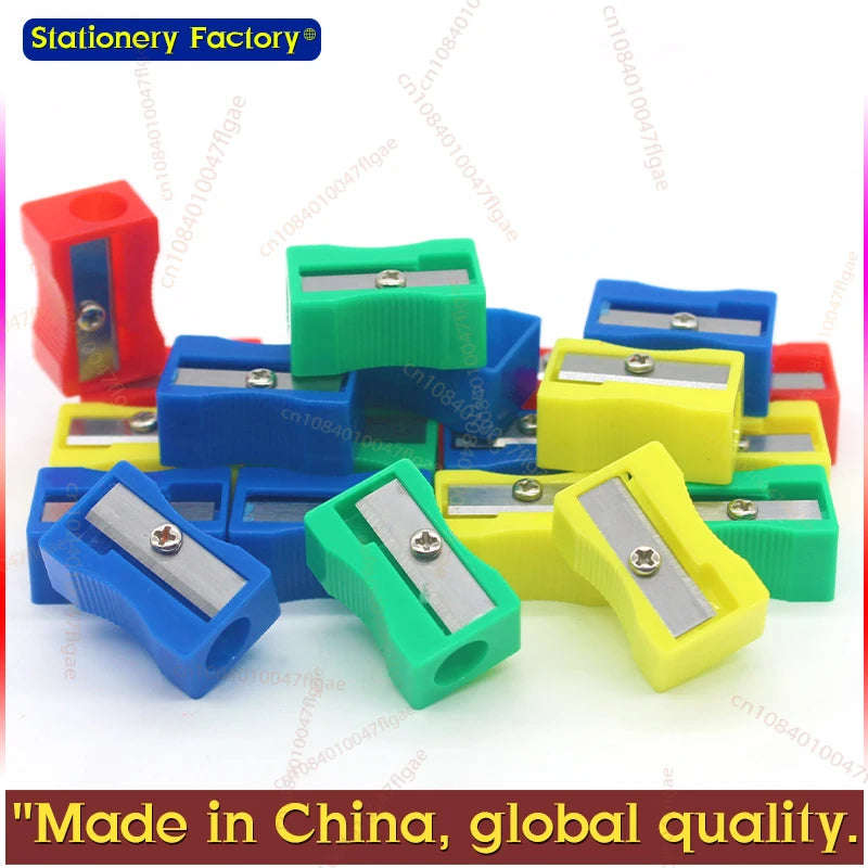 30PCS Mini Plastic Pencil Sharpener Candy Color Standard Pencil