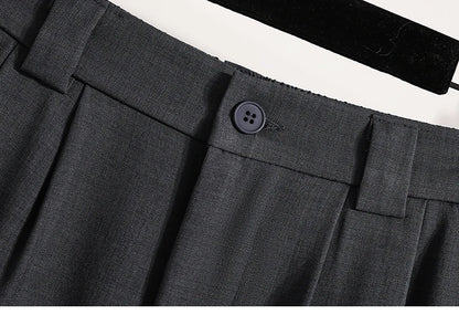Korean High Waist Suit Casual Trousers