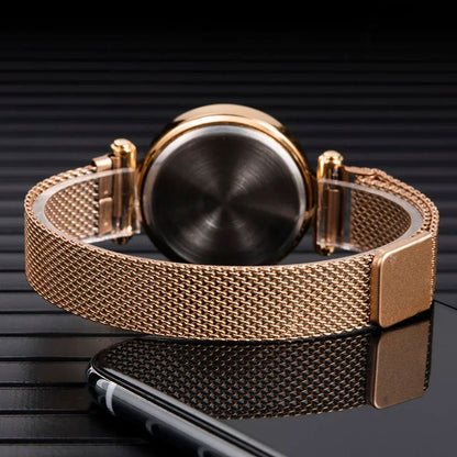 DANA Luxury Rose Gold LED Digital Watch