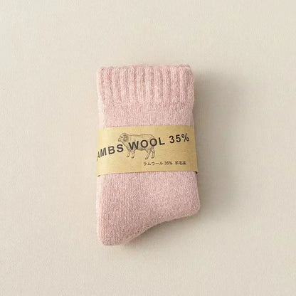 Winter 30% Wool Cashmere Warm Furry Sock Chic Solid Color Calf Sock