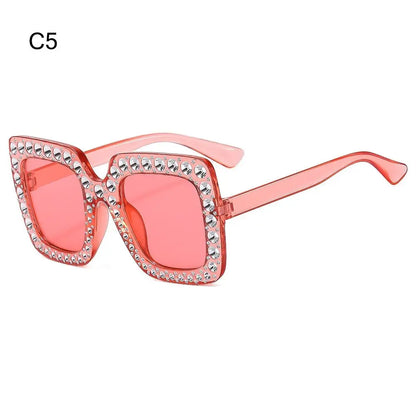 Square Glitter Children Diamond Sunglasses