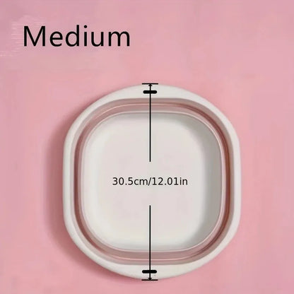 3 Pack Collapsible Tub Wash Basin Laundry Baskets