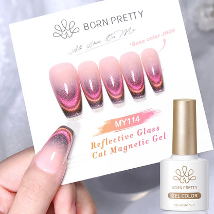 Dark Red Cat Magnetic Gel Nail Polish