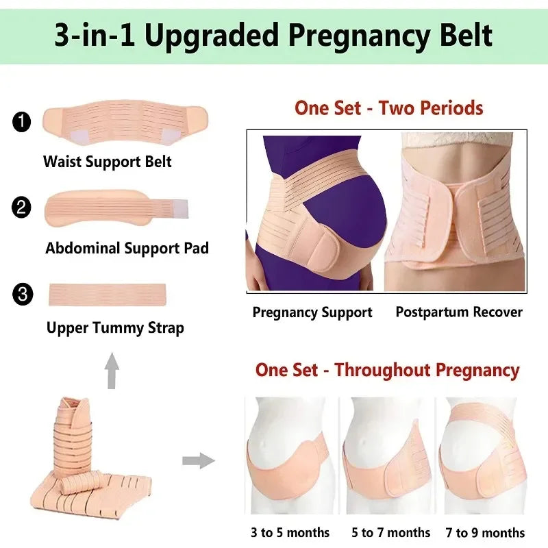 Pregnant Support Belly Band Back Belt Adjustable Waist Maternity Pregnancy