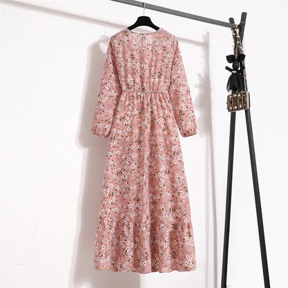 Maxi Casual Full Sleeve Floral Printed Dress