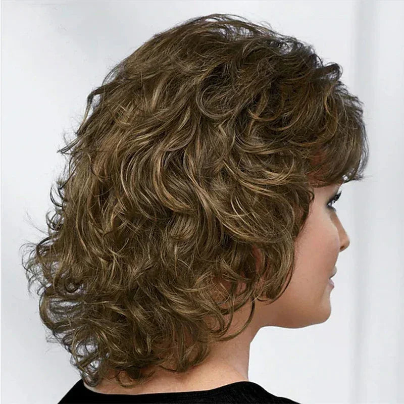 Synthetic Hair Short Curly Wigs