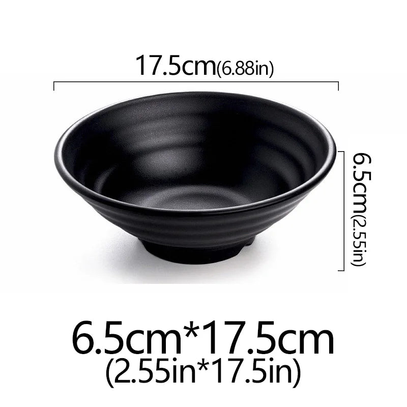Frosted Melamine Ramen Bowl Imitation Porcelain