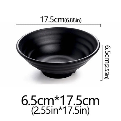 Frosted Melamine Ramen Bowl Imitation Porcelain