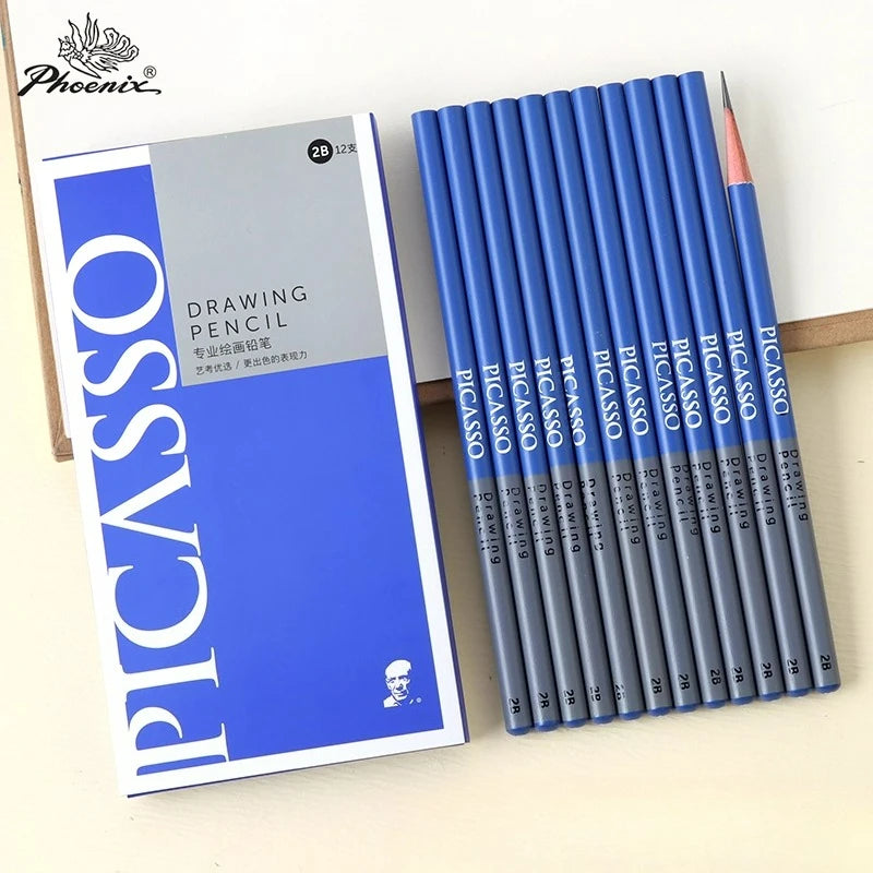 PHOENIX PICASSO Professional Sketching Pencils 2B/8B/14B