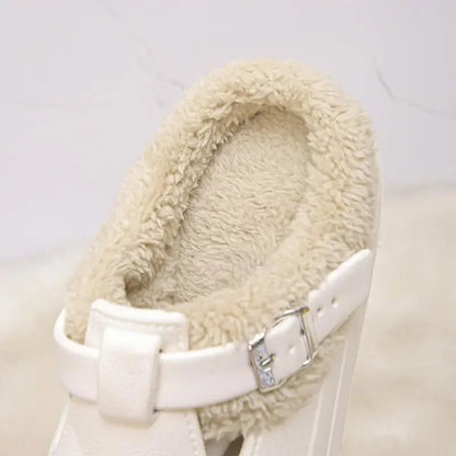Waterproof Eva Furry Soft Thick Slippers