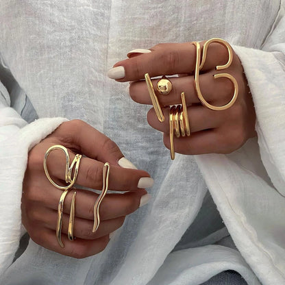 DANA Stainless Steel 18k Gold Ring